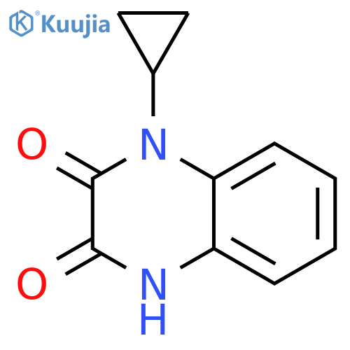 1-cyclopropyl-1,4-dihydro-2,3-Quinoxalinedione structure