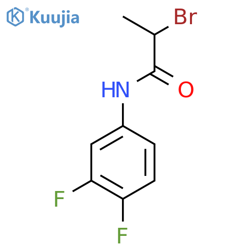2-Bromo-N-(3,4-difluorophenyl)propanamide structure