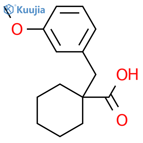 1-(3-Methoxyphenyl)methylcyclohexane-1-carboxylic Acid structure