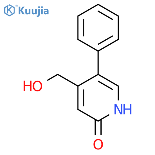 2-Hydroxy-5-phenylpyridine-4-methanol structure