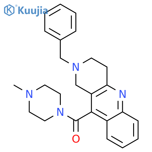 (2-Benzyl-1,2,3,4-tetrahydrobenzob1,6naphthyridin-10-yl)(4-methylpiperazin-1-yl)methanone structure