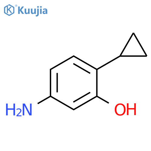 5-amino-2-cyclopropylphenol structure