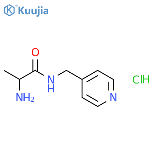 2-Amino-N-(4-pyridinylmethyl)propanamide hydrochloride structure
