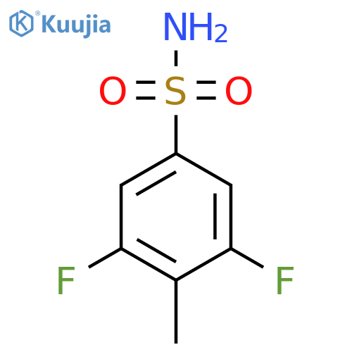 3,5-Difluoro-4-methylbenzene-1-sulfonamide structure