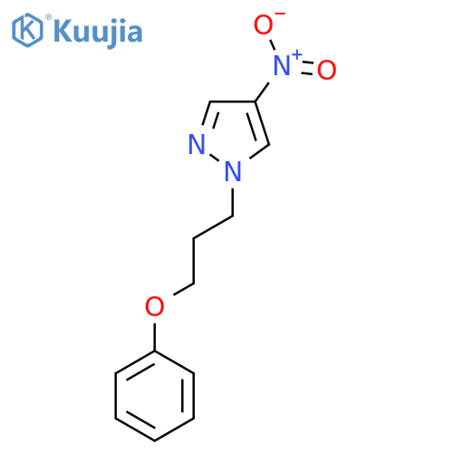 4-Nitro-1-(3-phenoxypropyl)-1H-pyrazole structure