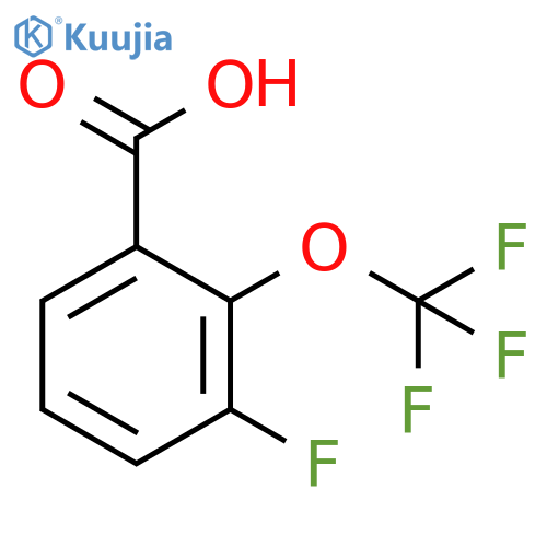 3-fluoro-2-(trifluoromethoxy)benzoic acid structure