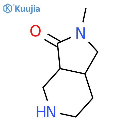 2-methyl-3a,4,5,6,7,7a-hexahydro-1H-pyrrolo[3,4-c]pyridin-3-one structure