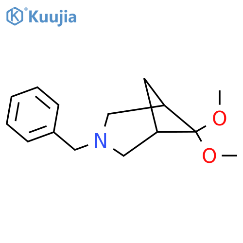 3-Benzyl-6,6-dimethoxy-3-azabicyclo[3.1.1]heptane structure