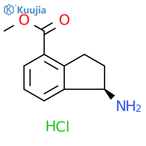 (R)-METHYL1-AMINO-2,3-DIHYDRO-1H-INDENE-4-CARBOXYLATE HYDROCHLORIDE structure