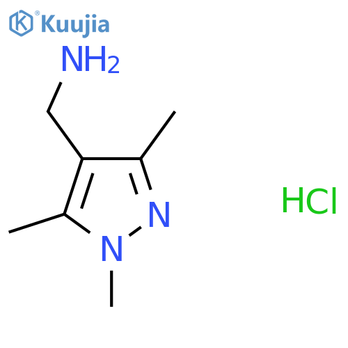 (1,3,5-Trimethyl-1H-pyrazol-4-yl)methanamine hydrochloride structure