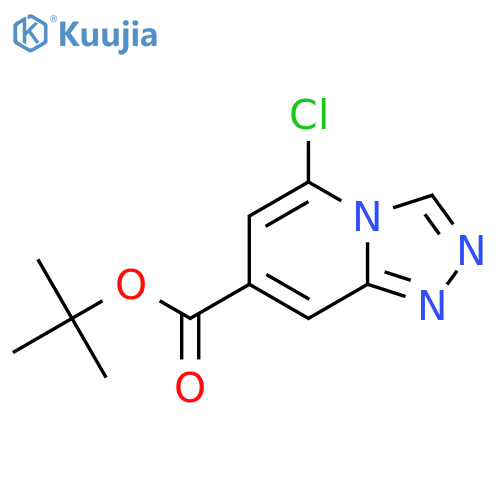 Tert-butyl 5-chloro-[1,2,4]triazolo[4,3-a]pyridine-7-carboxylate structure