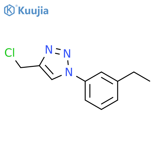 4-(chloromethyl)-1-(3-ethylphenyl)-1H-1,2,3-triazole structure