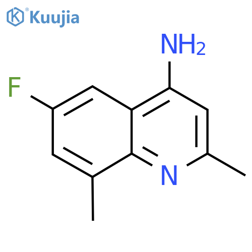 6-Fluoro-2,8-dimethylquinolin-4-amine structure