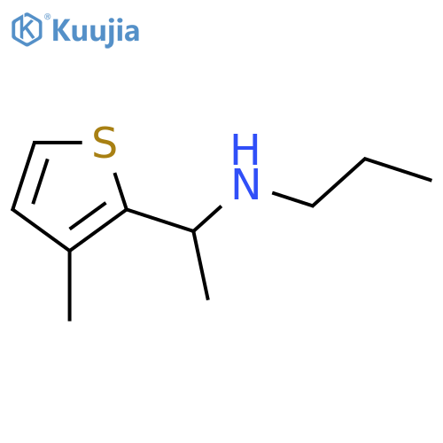 1-(3-methylthiophen-2-yl)ethyl(propyl)amine structure