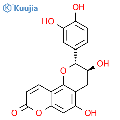 2H,8H-Benzo[1,2-b:3,4-b']dipyran-8-one, 2-(3,4-dihydroxyphenyl)-3,4-dihydro-3,5-dihydroxy-, (2R,3S)- structure