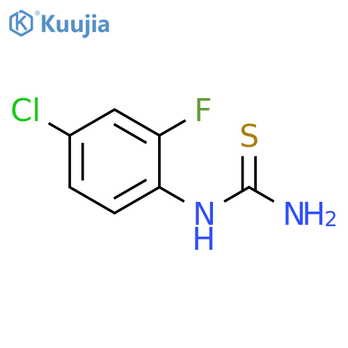 (4-chloro-2-fluorophenyl)thiourea structure