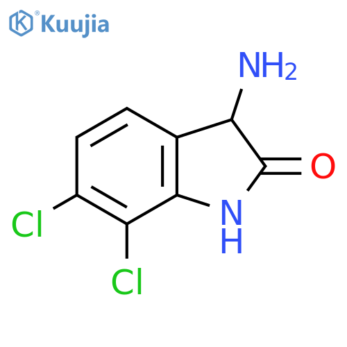 3-Amino-6,7-dichloro-2,3-dihydro-1H-indol-2-one structure