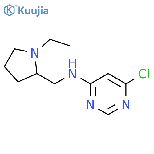 6-chloro-N-[(1-ethylpyrrolidin-2-yl)methyl]pyrimidin-4-amine structure
