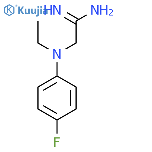 2-ethyl(4-fluorophenyl)aminoethanimidamide structure