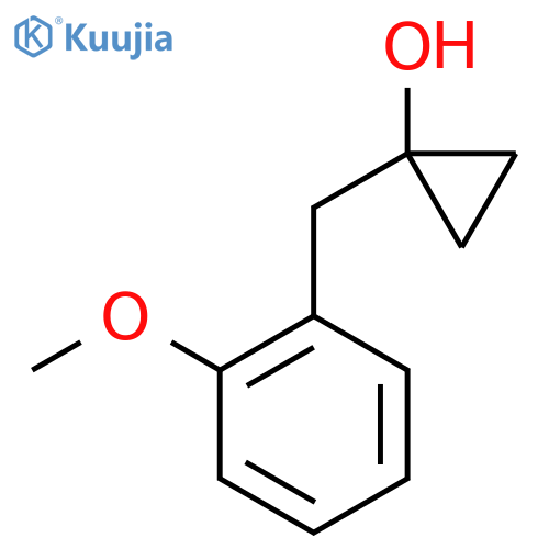 1-(2-methoxyphenyl)methylcyclopropan-1-ol structure
