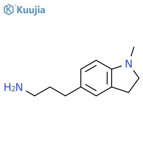 3-(1-methyl-2,3-dihydro-1H-indol-5-yl)propan-1-amine structure