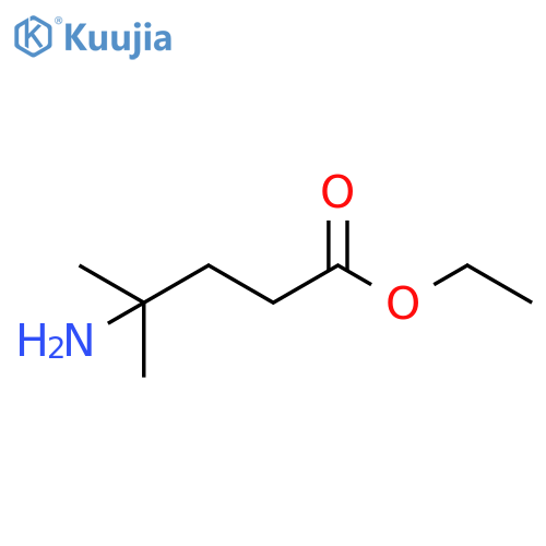 ethyl 4-amino-4-methylpentanoate structure