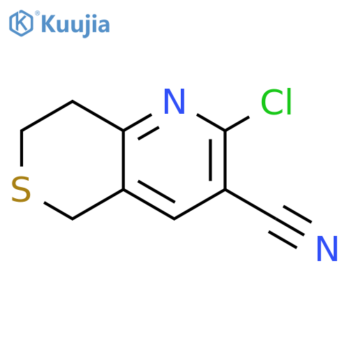 5H-Thiopyrano[4,3-b]pyridine-3-carbonitrile, 2-chloro-7,8-dihydro- structure
