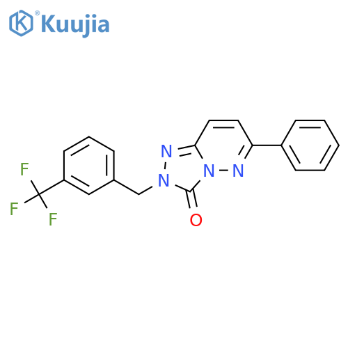 6-phenyl-2-{3-(trifluoromethyl)phenylmethyl}-2H,3H-1,2,4triazolo4,3-bpyridazin-3-one structure