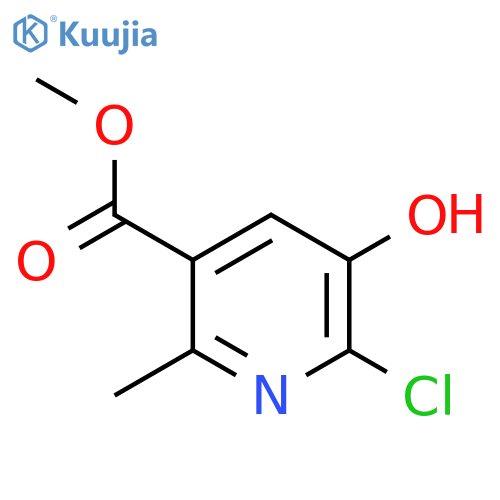 Methyl 6-chloro-5-hydroxy-2-methylnicotinate structure
