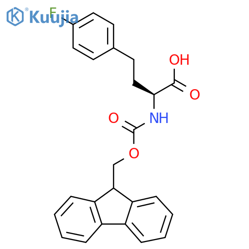 n-Fmoc-(s)-4-fluorohomophenylalanine structure