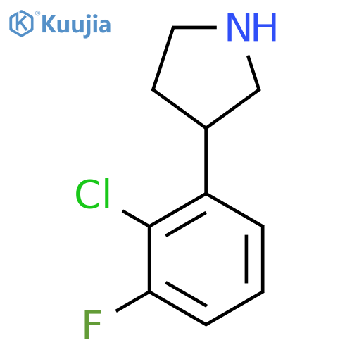 3-(2-chloro-3-fluorophenyl)pyrrolidine structure