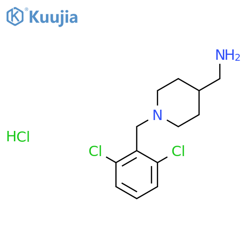 (1-(2,6-Dichlorobenzyl)piperidin-4-yl)methanamine hydrochloride structure