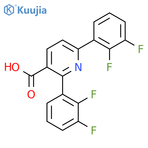 2,6-Bis(2,3-difluorophenyl)nicotinic acid structure