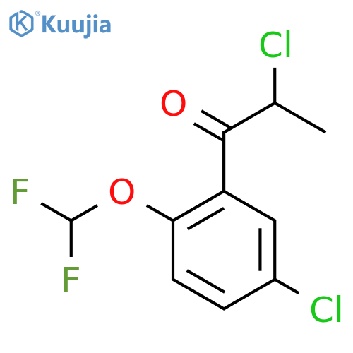 2,5'-Dichloro-2'-(difluoromethoxy)propiophenone structure