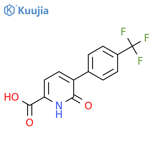 6-Hydroxy-5-(4-(trifluoromethyl)phenyl)picolinic acid structure