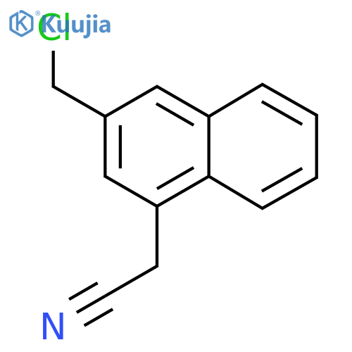2-(Chloromethyl)naphthalene-4-acetonitrile structure