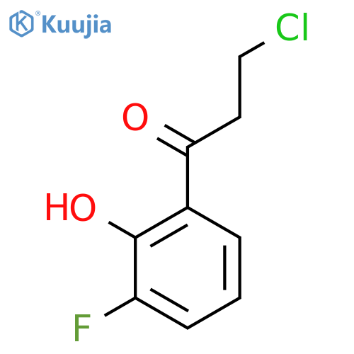 3-Chloro-3'-fluoro-2'-hydroxypropiophenone structure