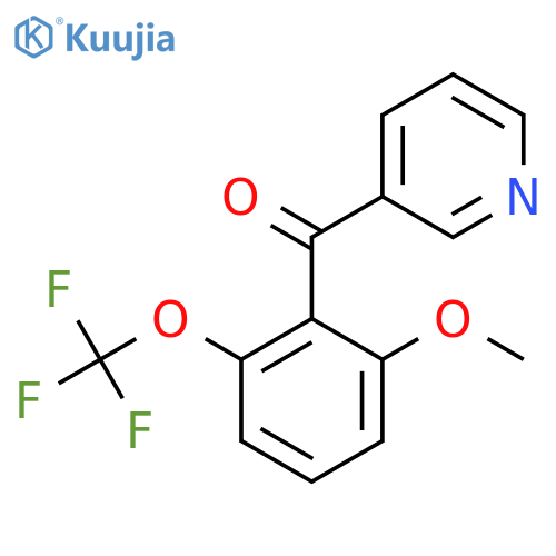 3-(2-Methoxy-6-(trifluoromethoxy)benzoyl)pyridine structure