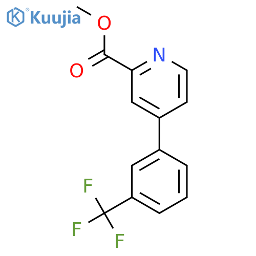 Methyl 4-(3-(trifluoromethyl)phenyl)picolinate structure