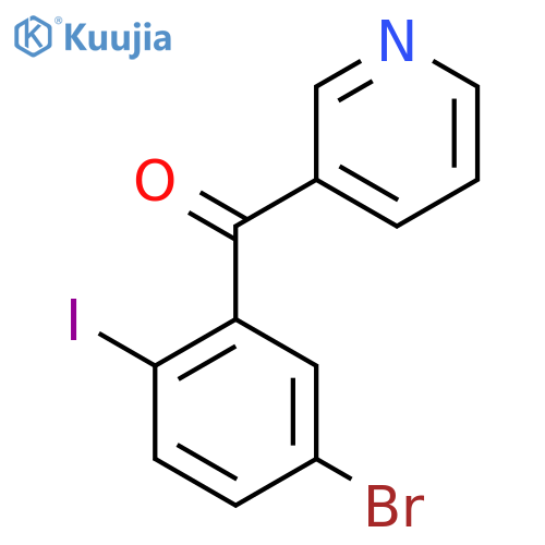 3-(5-Bromo-2-iodobenzoyl)pyridine structure