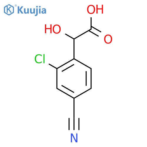 2-Chloro-4-cyanomandelic acid structure