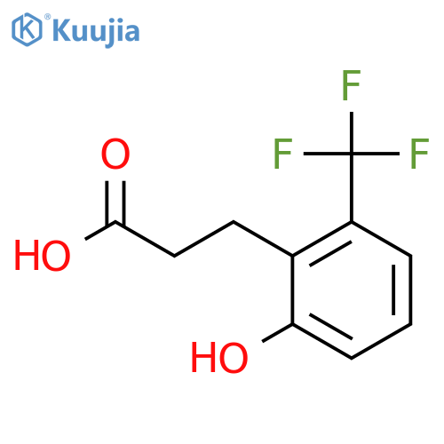 3-(2'-Hydroxy-6'-(trifluoromethyl)phenyl)propionic acid structure
