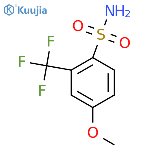 4-methoxy-2-(trifluoromethyl)benzene-1-sulfonamide structure