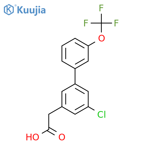5-Chloro-3'-(trifluoromethoxy)biphenyl-3-acetic acid structure