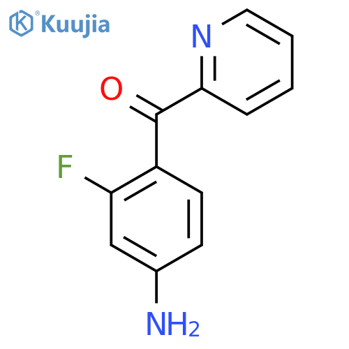 2-(4-Amino-2-fluorobenzoyl)pyridine structure