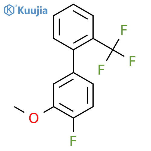 4-Fluoro-3-methoxy-2'-(trifluoromethyl)biphenyl structure