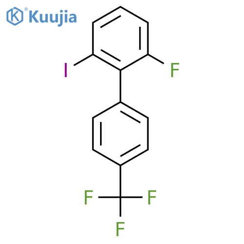 6-Fluoro-2-iodo-4'-(trifluoromethyl)biphenyl structure