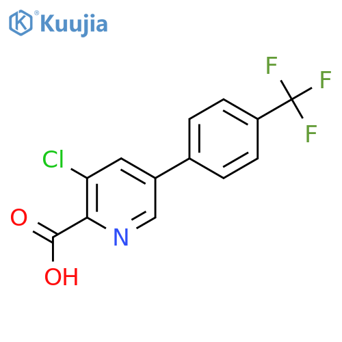 3-Chloro-5-(4-(trifluoromethyl)phenyl)picolinic acid structure
