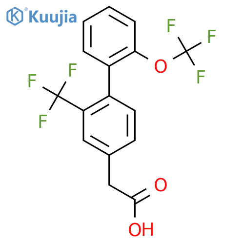 2'-(Trifluoromethoxy)-2-(trifluoromethyl)biphenyl-4-acetic acid structure