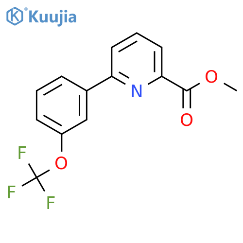 Methyl 6-(3-(trifluoromethoxy)phenyl)picolinate structure